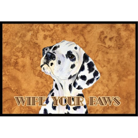Jensendistributionservices 18 X 27 In. Dalmatian Wipe Your Paws Indoor Or Outdoor Mat MI2553988